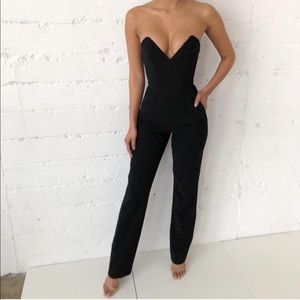 Lucille black jumpsuit house of cb never worn